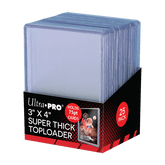 Accessories 3" x 4" Clear Thick 75PT Toploaders (25ct) - Trading Card World